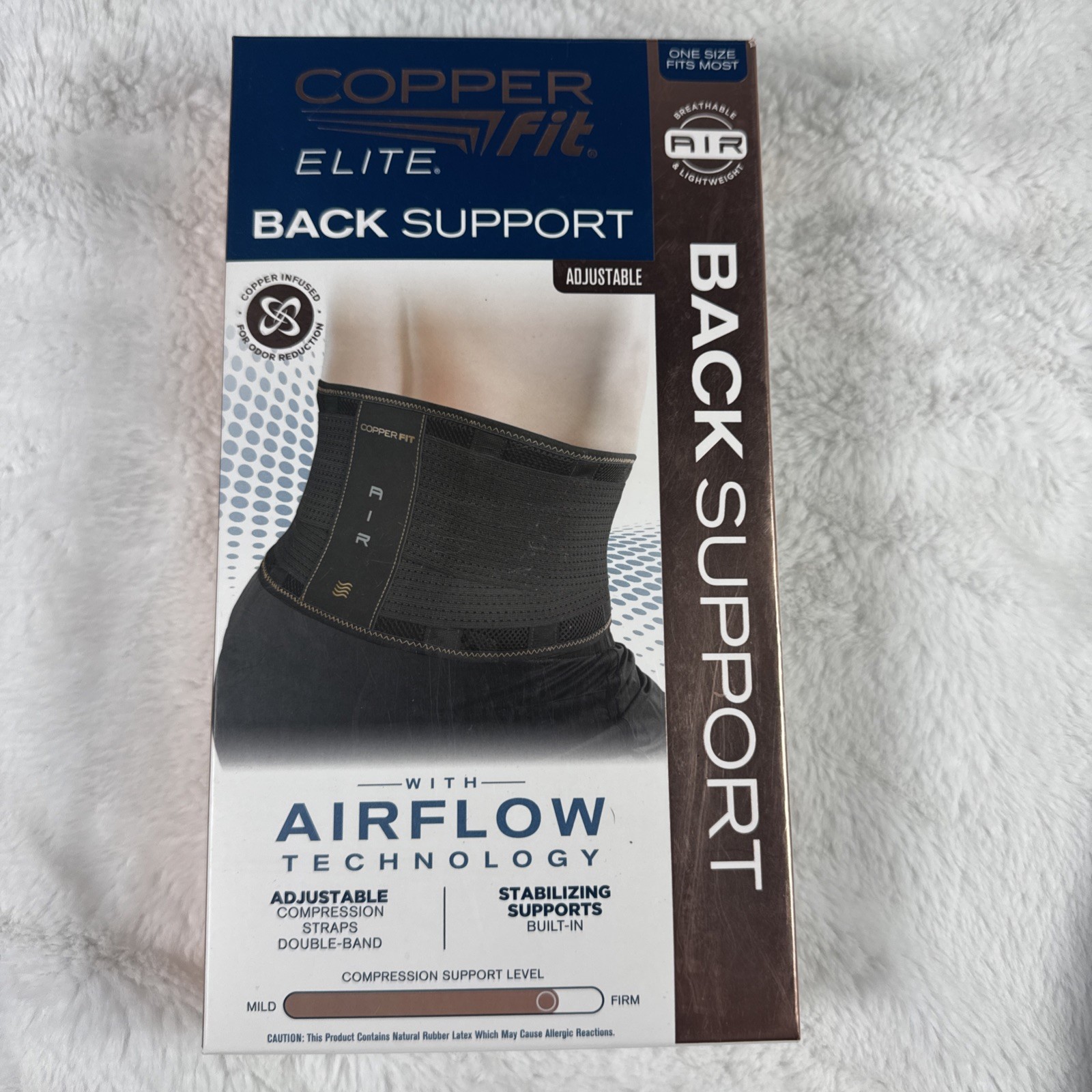 Copper Fit Elite Back Support With Air Flow Back Brace- 30”-50” Waist