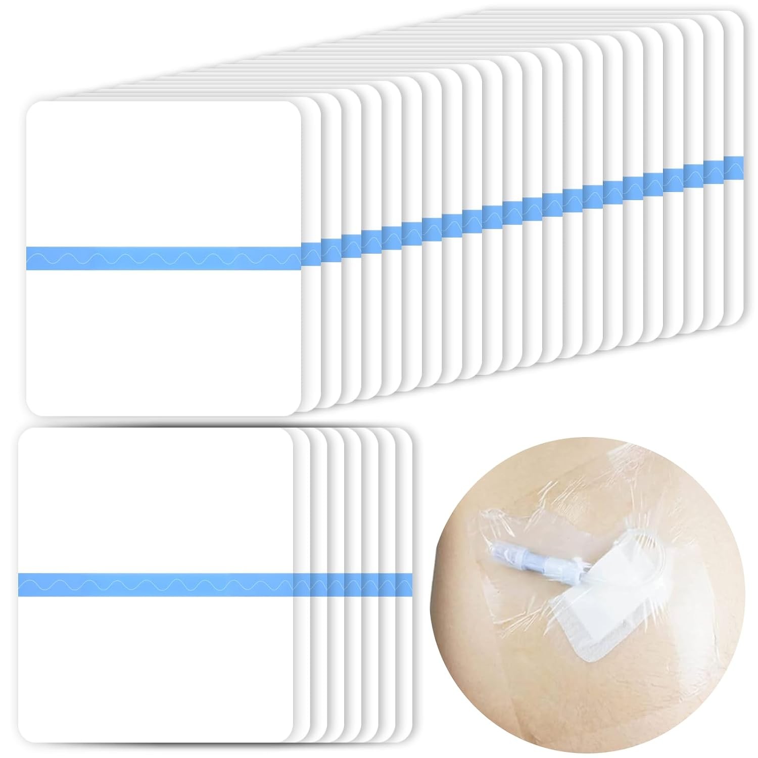 Waterproof Shower Protector for Dialysis Catheter & Chemo Ports, 10×12 Inch