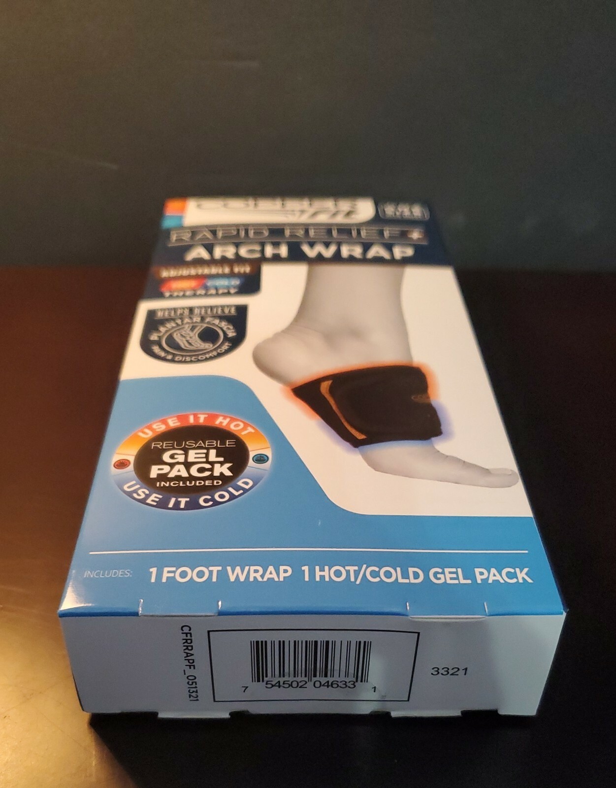 COPPER FIT ARCH WRAP RAPID RELIEF+ UNISEX ONE SIZE FITS ALL