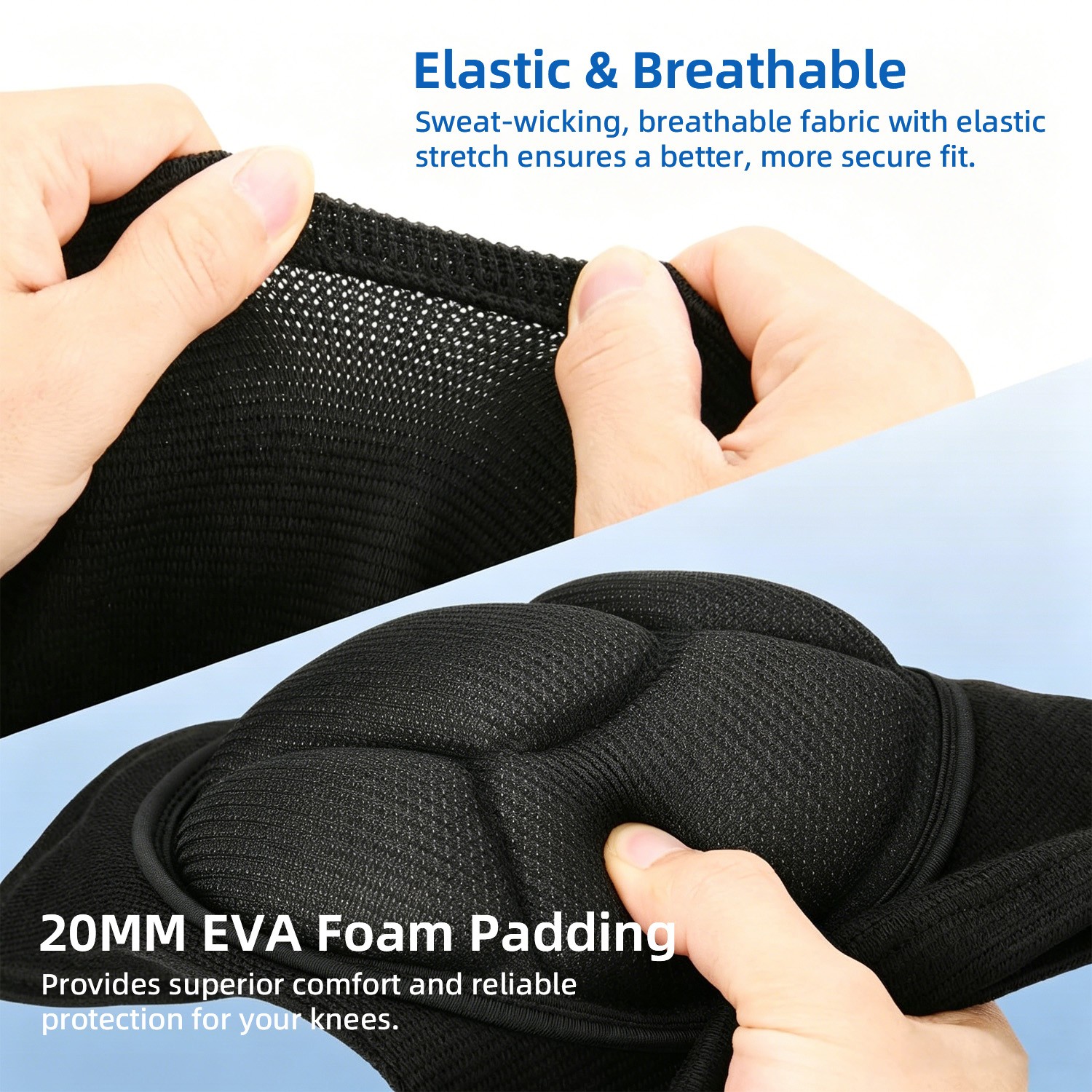 Durable Knee Pads 1Pair – Leg Protector for Sports Construction & Flooring | USA