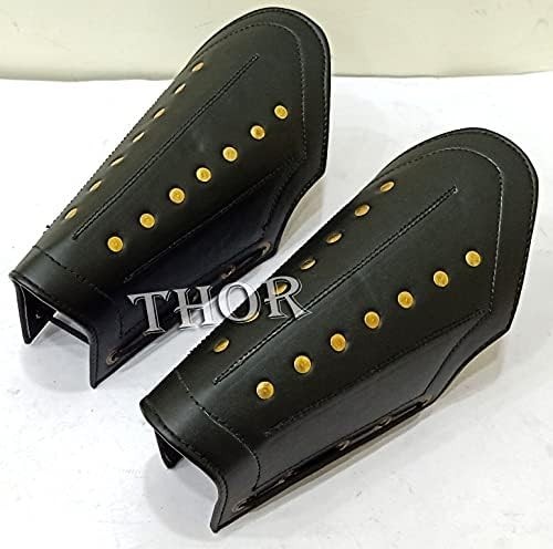 Medieval Leather Arm Guard Bracers Replica Armor Rustic Vintage Home Decor Gifts