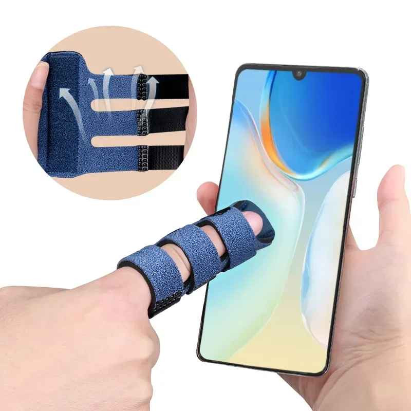 2PCS Finger Splint Support Brace customizable Finger Fix Strap Pain Relief Guard