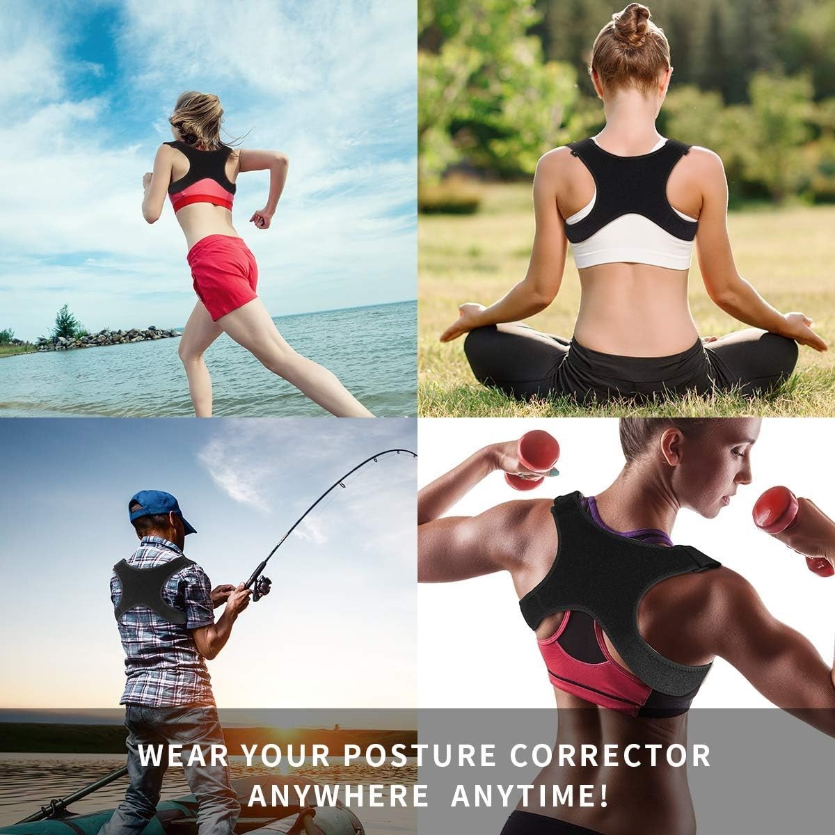 Multi-Functional Posture Corrector with Soft Neoprene – For All Day Comfort