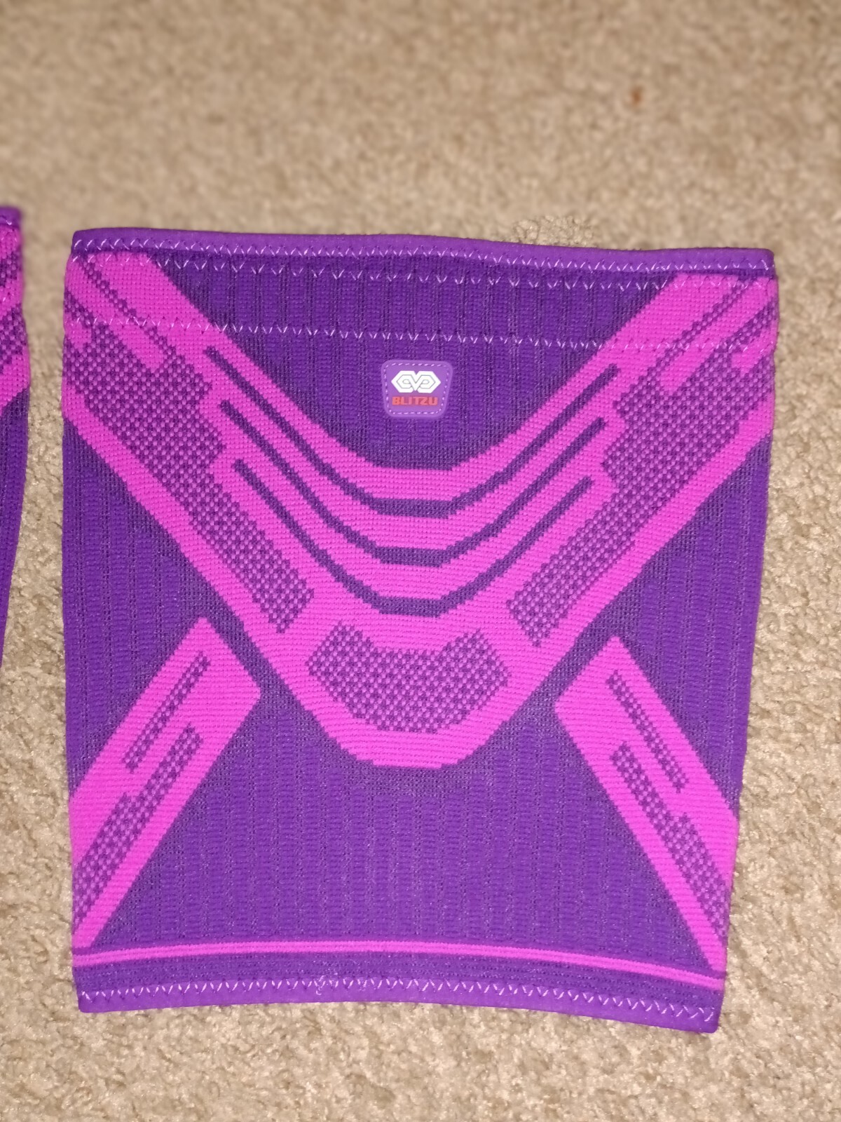 BLITZU-UNISEX- THIGH COMPRESSION SLEEVES – ONE PAIR -PURPLE-XL-NEW