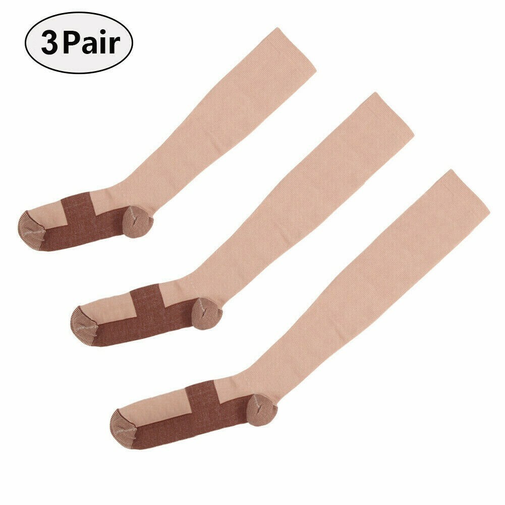 Compression Socks Stockings Womens Mens Knee High Medical 15-20 mmHG S/M-X/XL