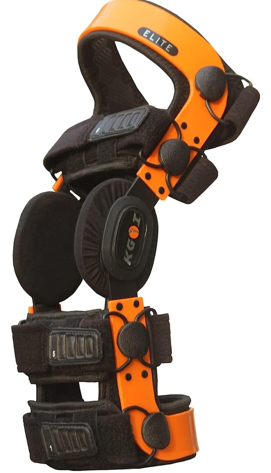 KGOI ELITE Knee Support Brace, Flexible, Adjustable w Stainless-Steel Gear, Sz 4