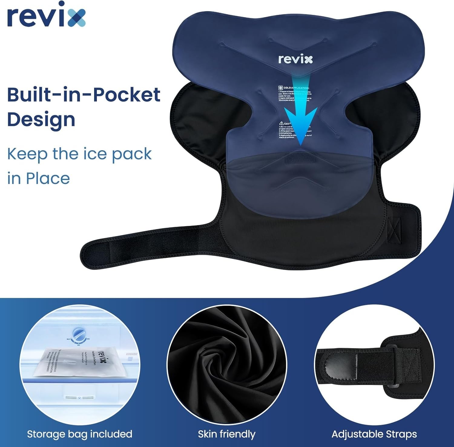 Shoulder Ice Pack Wrap, Ice Shoulder Brace for Rotator Cuff and Arm, Reusable…