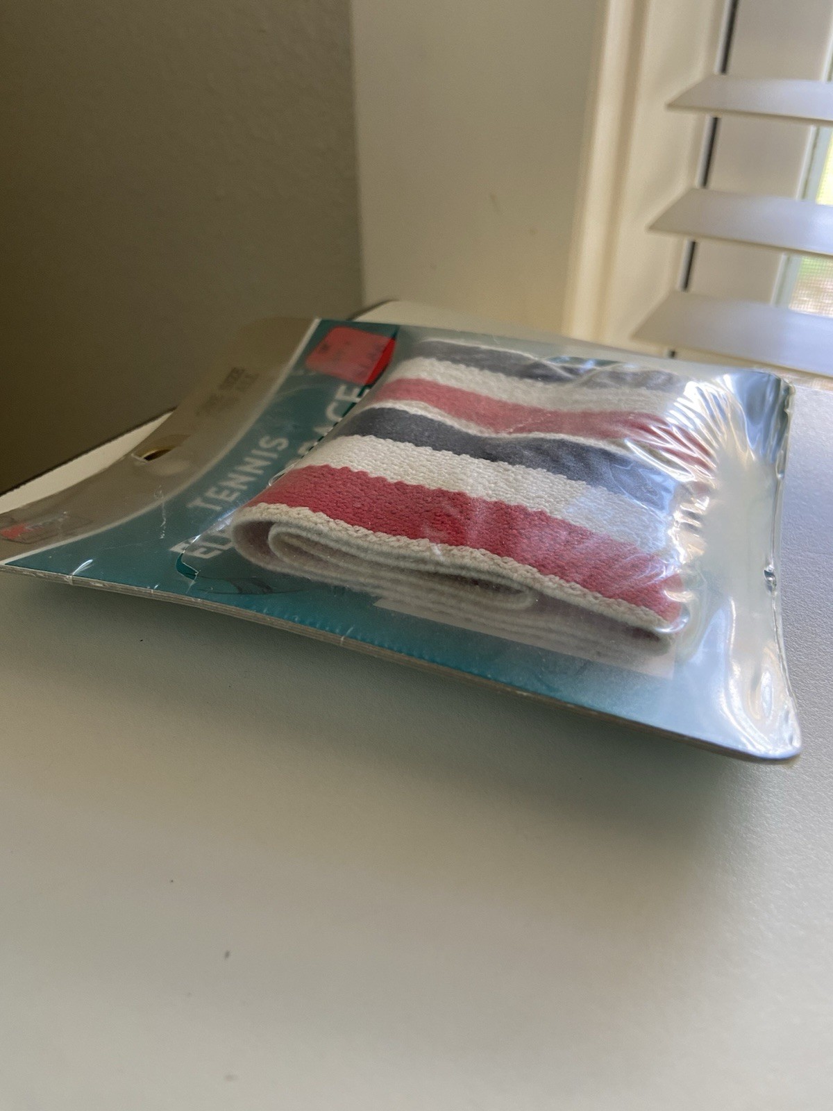 KMart Vintage Tennis Elbow Brace Sports Band Red White Blue Elastic NOS