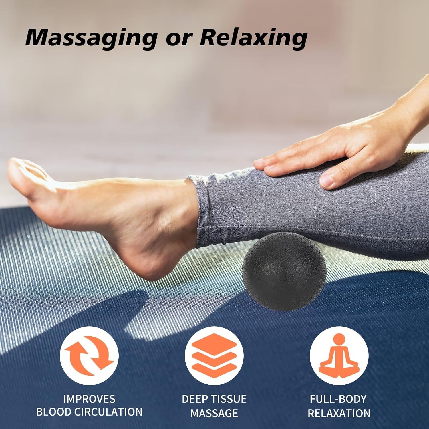 Deep Tissue Foot Massage Set: Roller and Balls for Plantar Fasciitis Relief