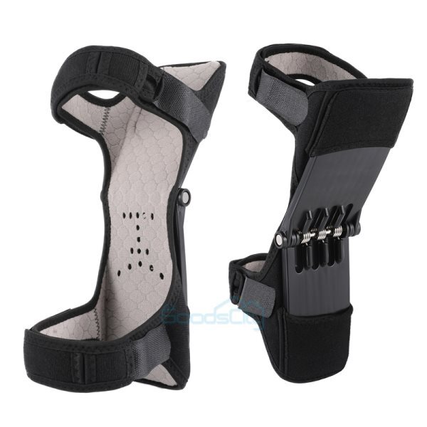 2PCS Spring Powered Knee Support Brace Sport Kneecap Joint Booster Protector Run