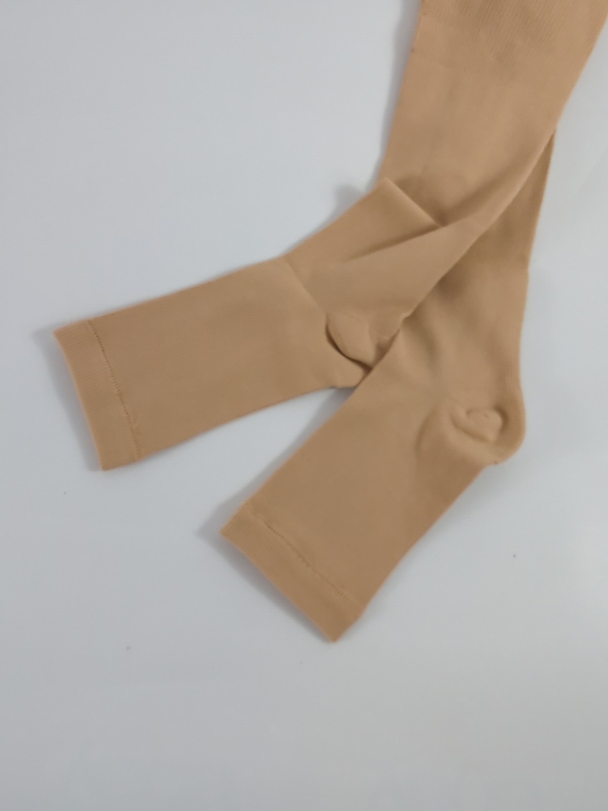 Zip Up Open Toe Compression Socks Zipper Calf Support Stocking Unisex Large