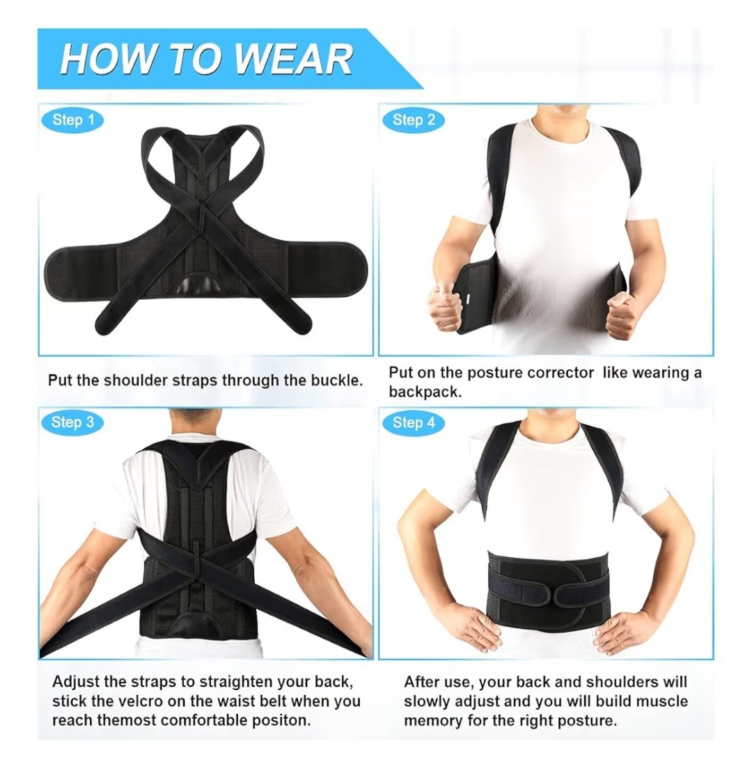 PAZAPO Posture Corrector/Lumbar Support for Men and Women-XL-NEW OUT OF ORIG PKG