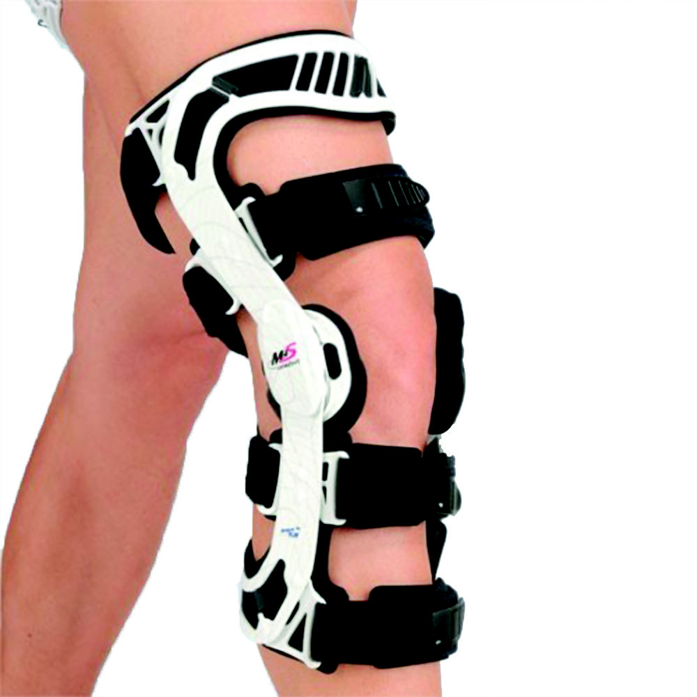 FGP Functional Knee Pad 4 Point m4s Comfort for ACL/PCL/CI Left White