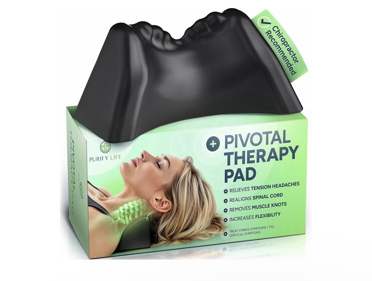 Purify Life Occipital Release Tool TMJ Relief Device Cervical Traction Pillow