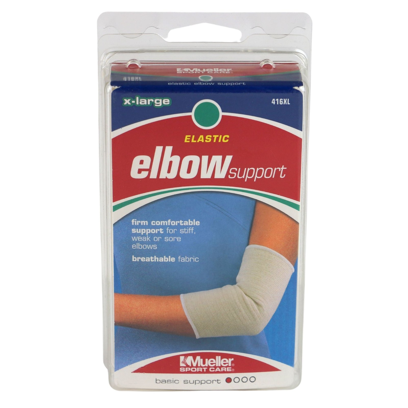 Mueller Elastic Elbow Support: X-Large (Beige)
