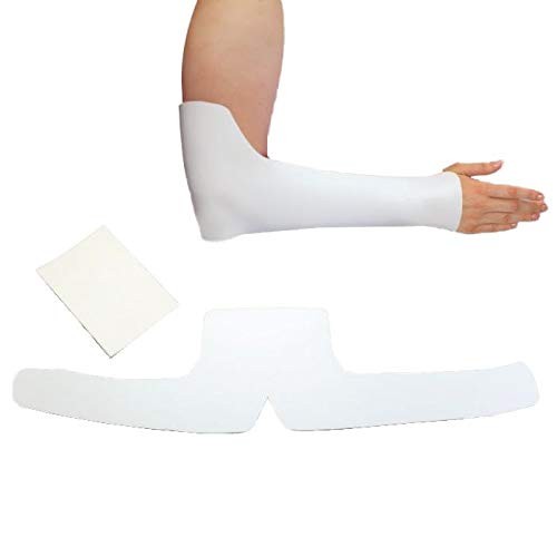 Rolyan Sugar Tong Pre-Cut Splint, Small, White, Promotes Recovery, Aids Forearm