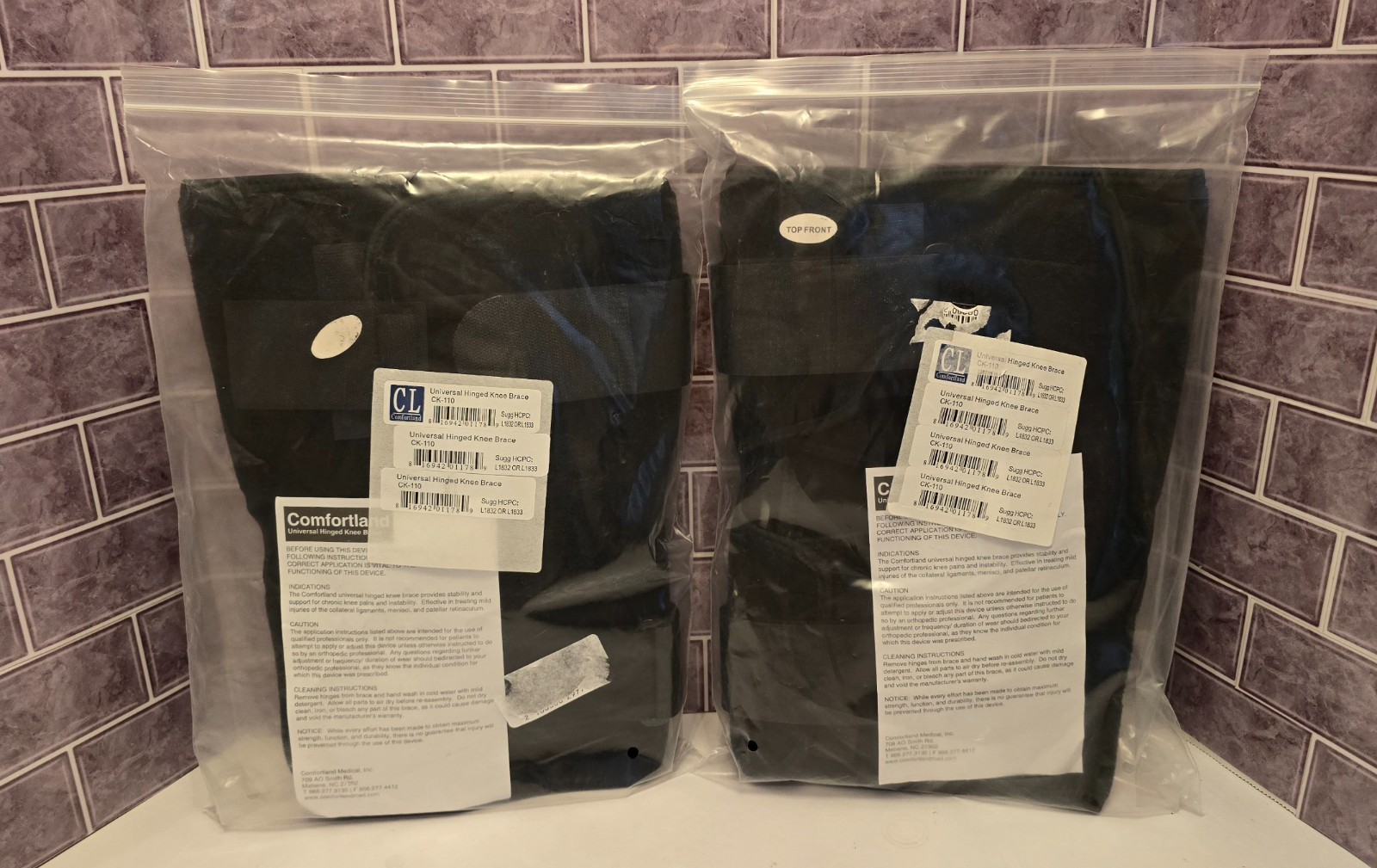 Universal Hinged Knee Brace Comfort Land CK-110 *Brand New*