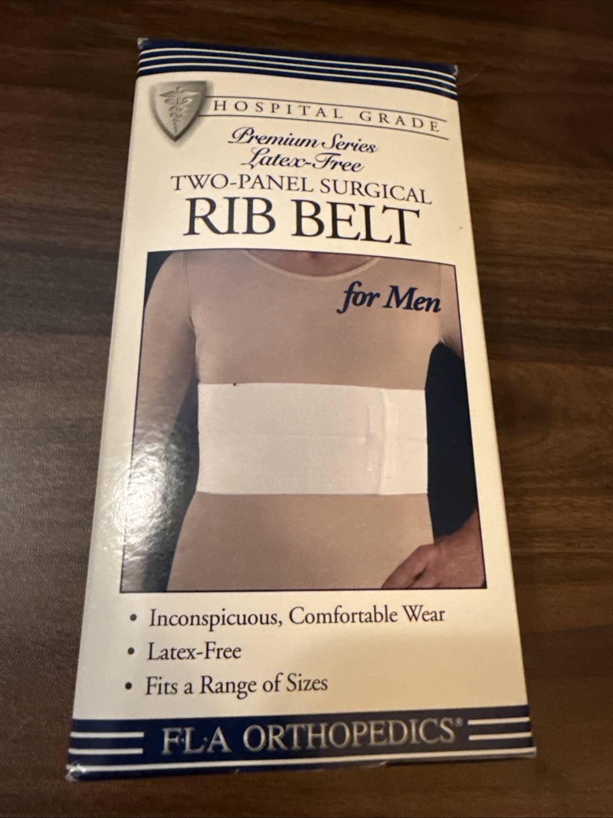 FLA Hospital Grade Premium Series Latex Free 2 Panel Surgical Rib Belt For Men