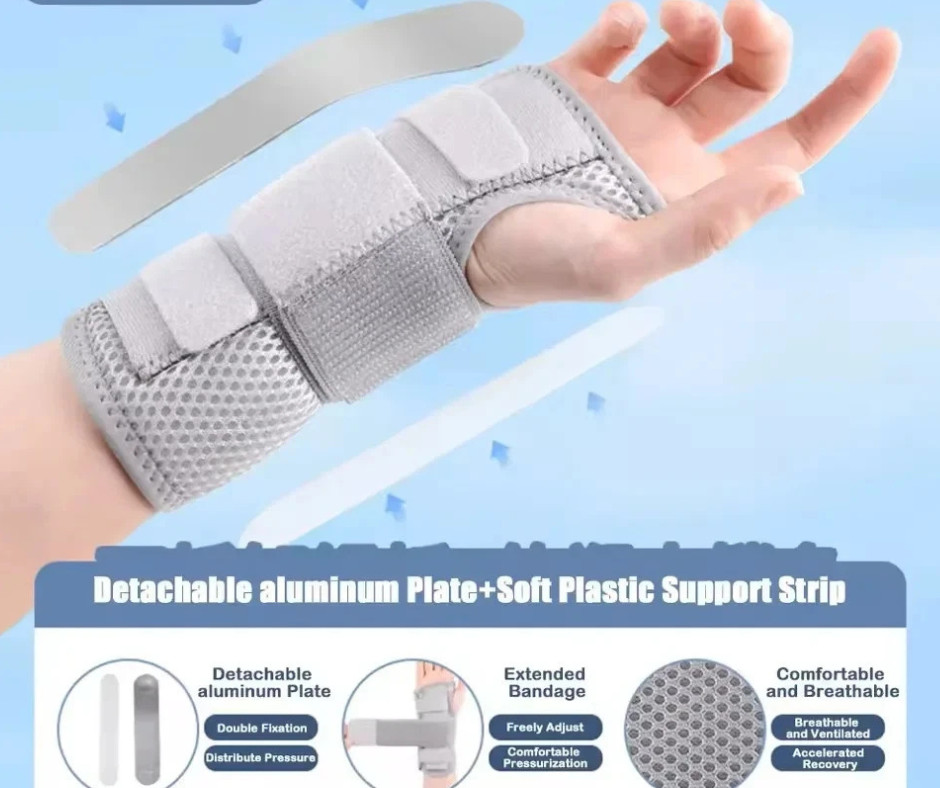 Breathable Wrist Brace Carpal Tunnel Night Sleep Support Adjustable Hand Splint