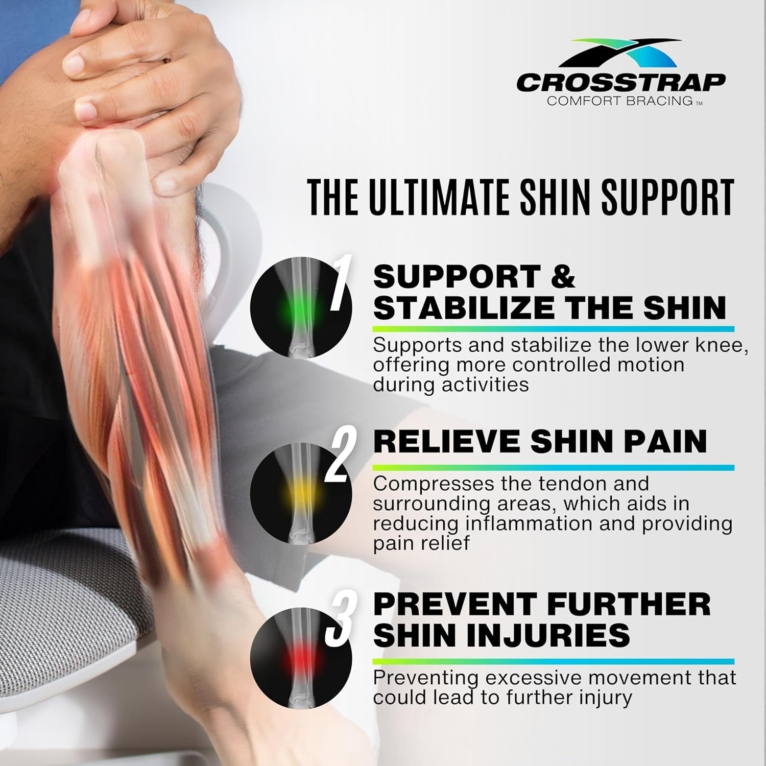 Calf & Shin Supports, Shin Splint Brace | Adjustable Neoprene Shin Splint & L…