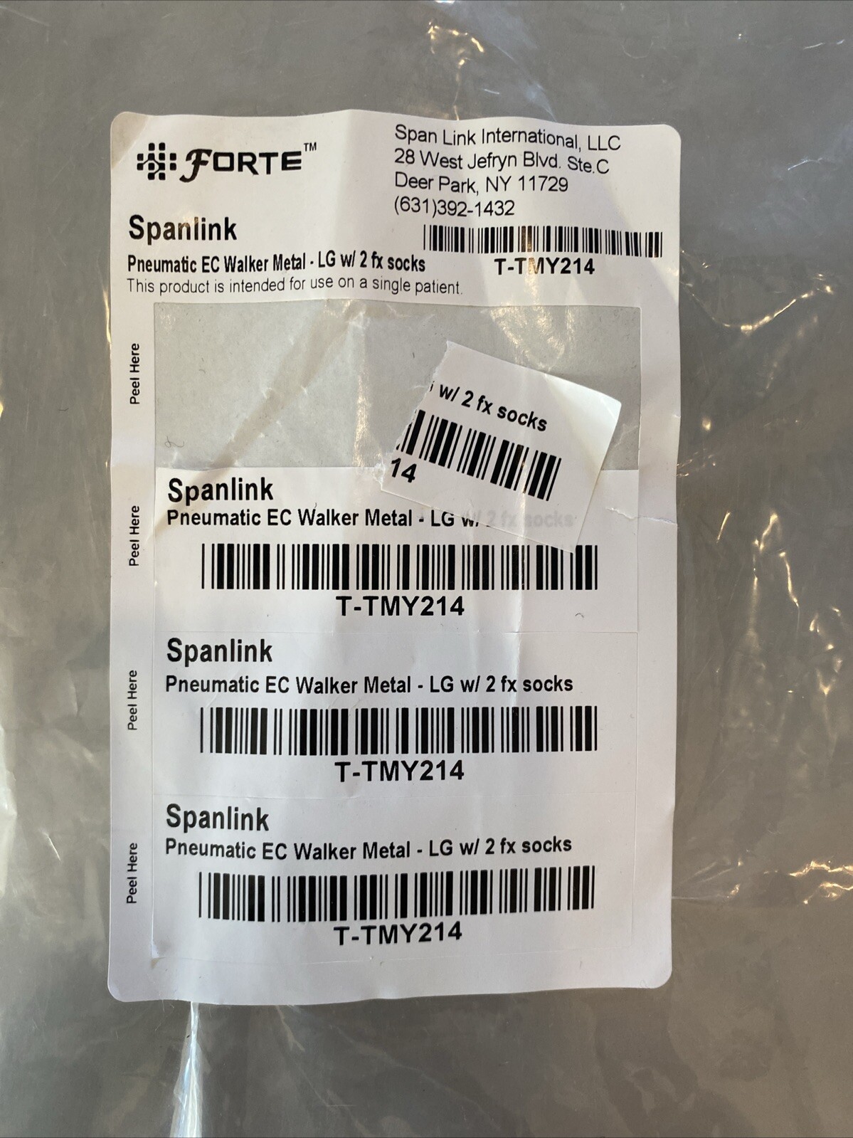 Inflatable Ankle Cast with Side Splints – Size Large-Spanlink Forte