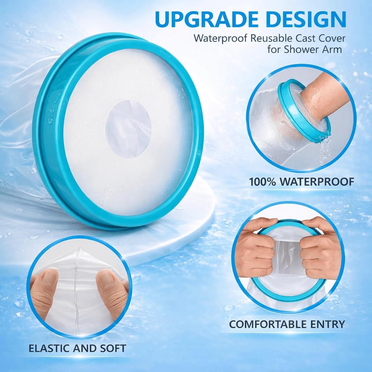 NEW Waterproof Hand Cast Cover Hand Cover for Shower After Surgery Hand