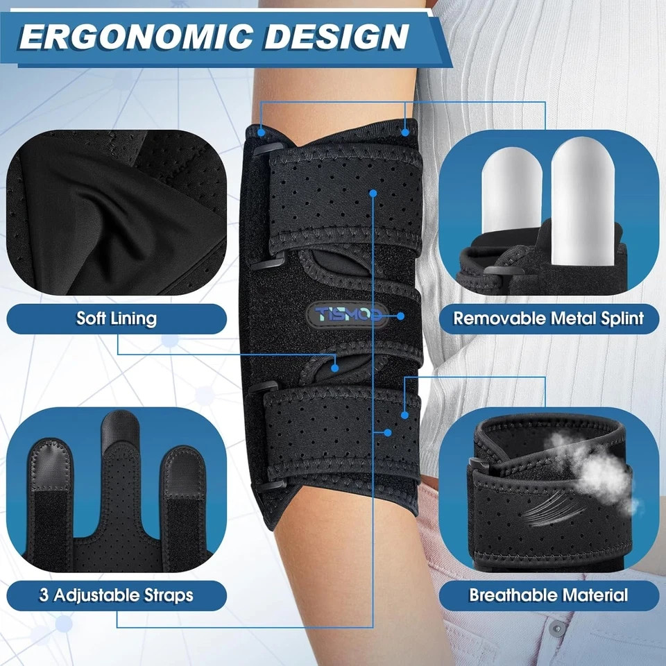 Elbow Brace, Elbow Splint for Cubital Tunnel Brace for Sleeping-Immobilizer for