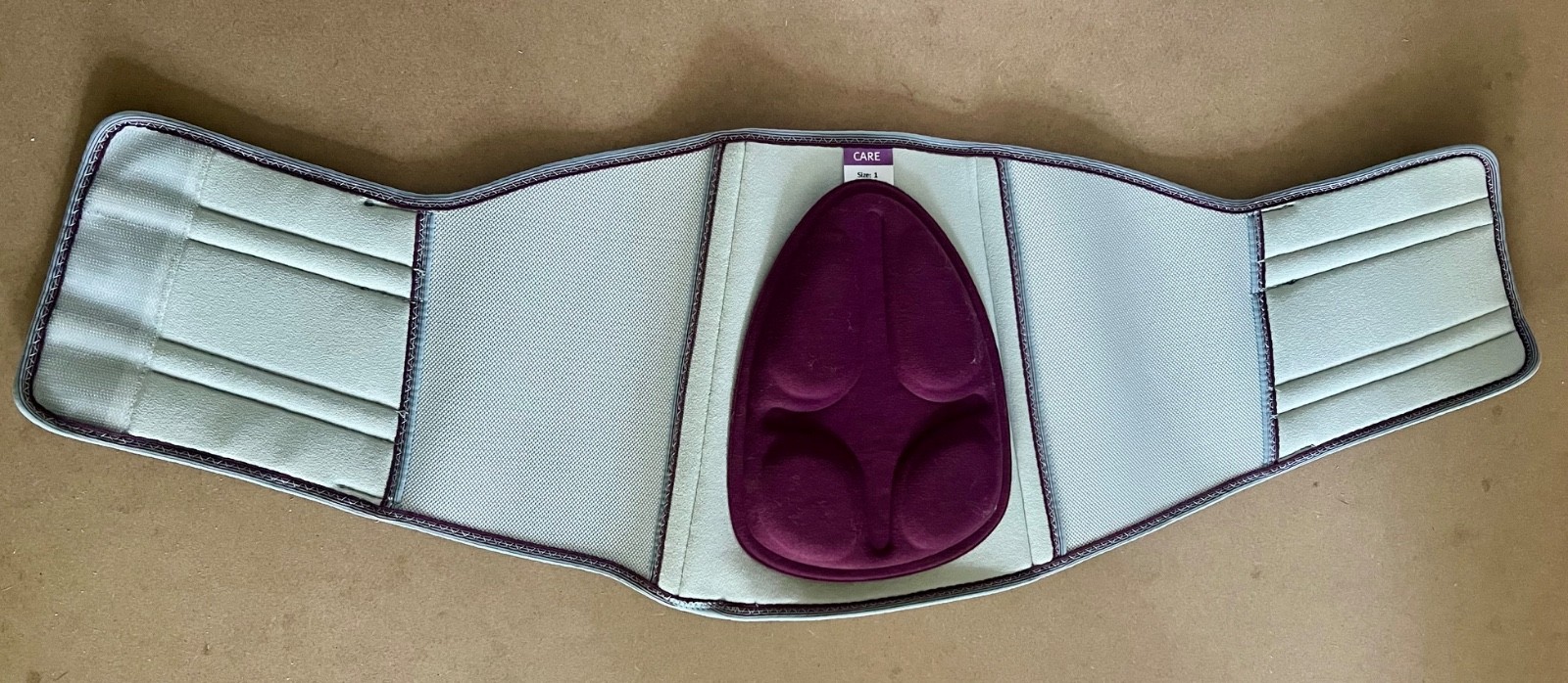 Push Back Brace Size 1 NEW in Box Gray and Purple