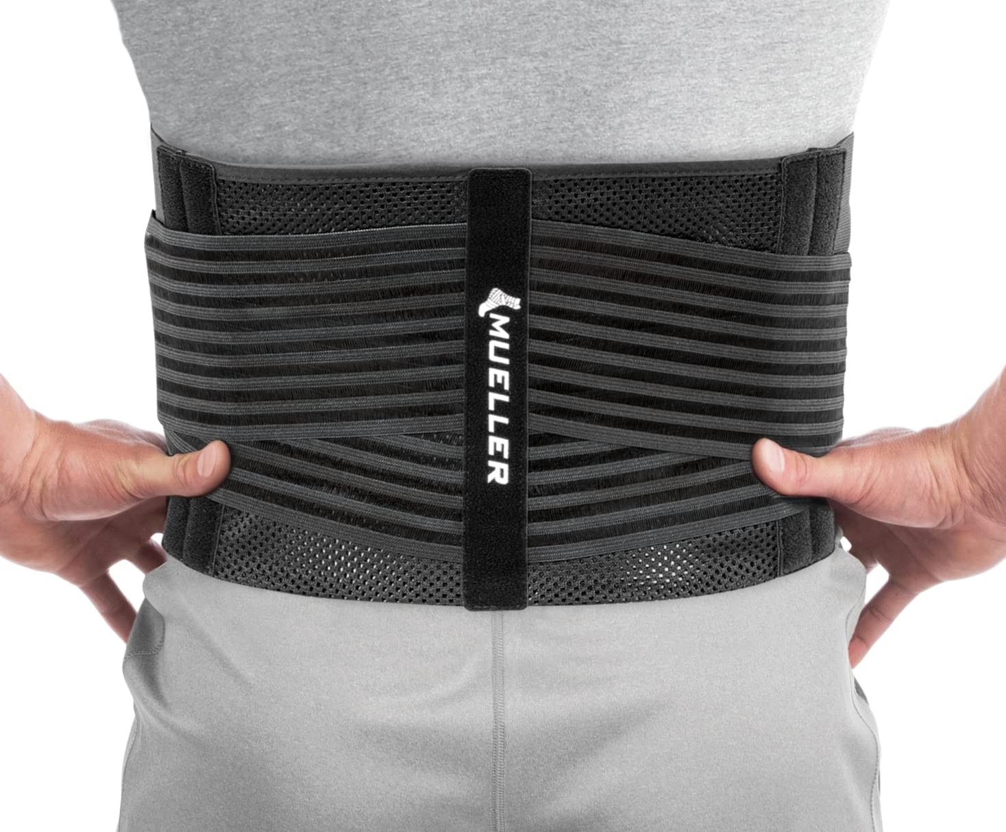 MUELLER Sports Medicine 4-in-1 Lumbar Back Brace with Hot/Cold Pack, Ideal for U