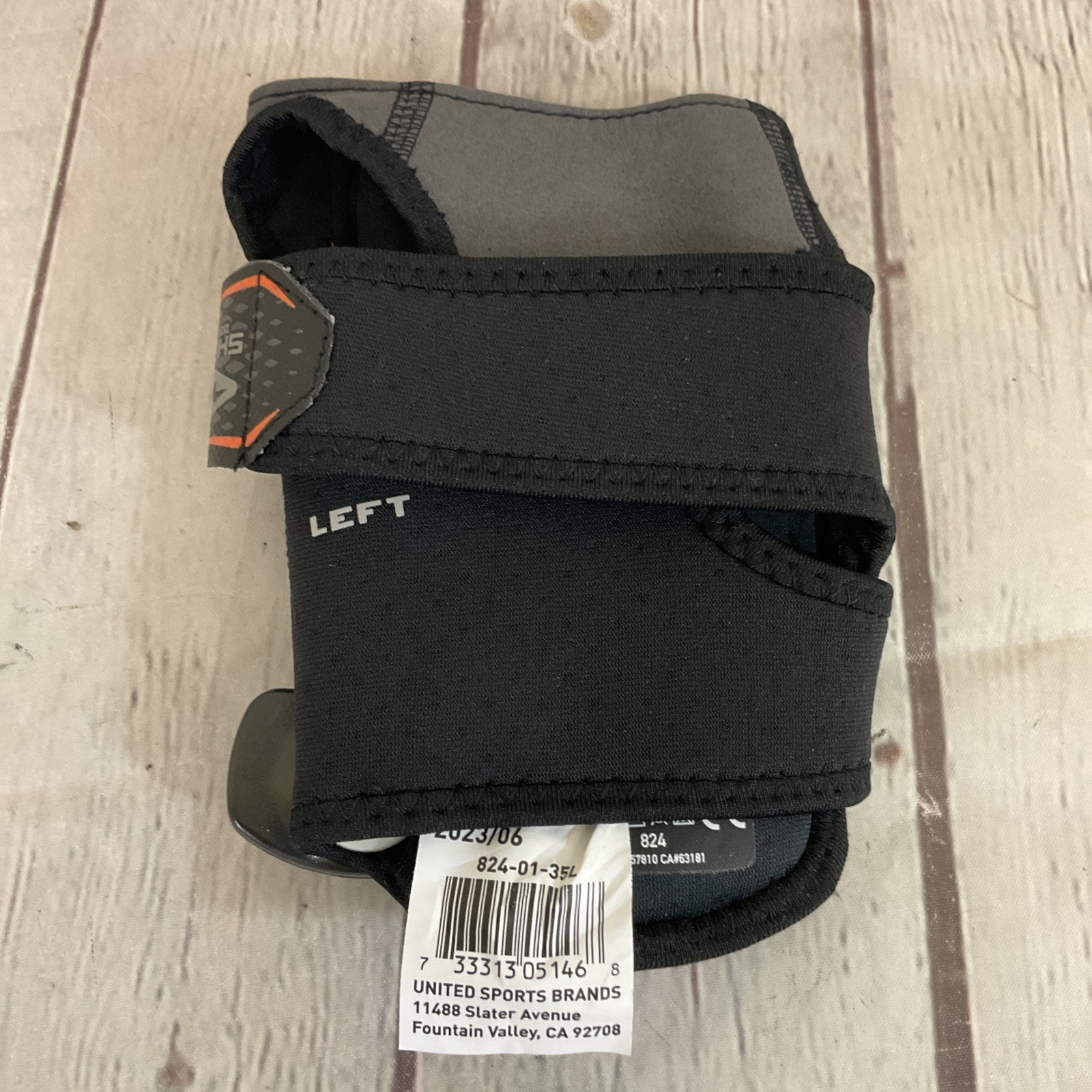 Shock Doctor Sports Therapy Left Wrist Support with Stays and Straps Black XL