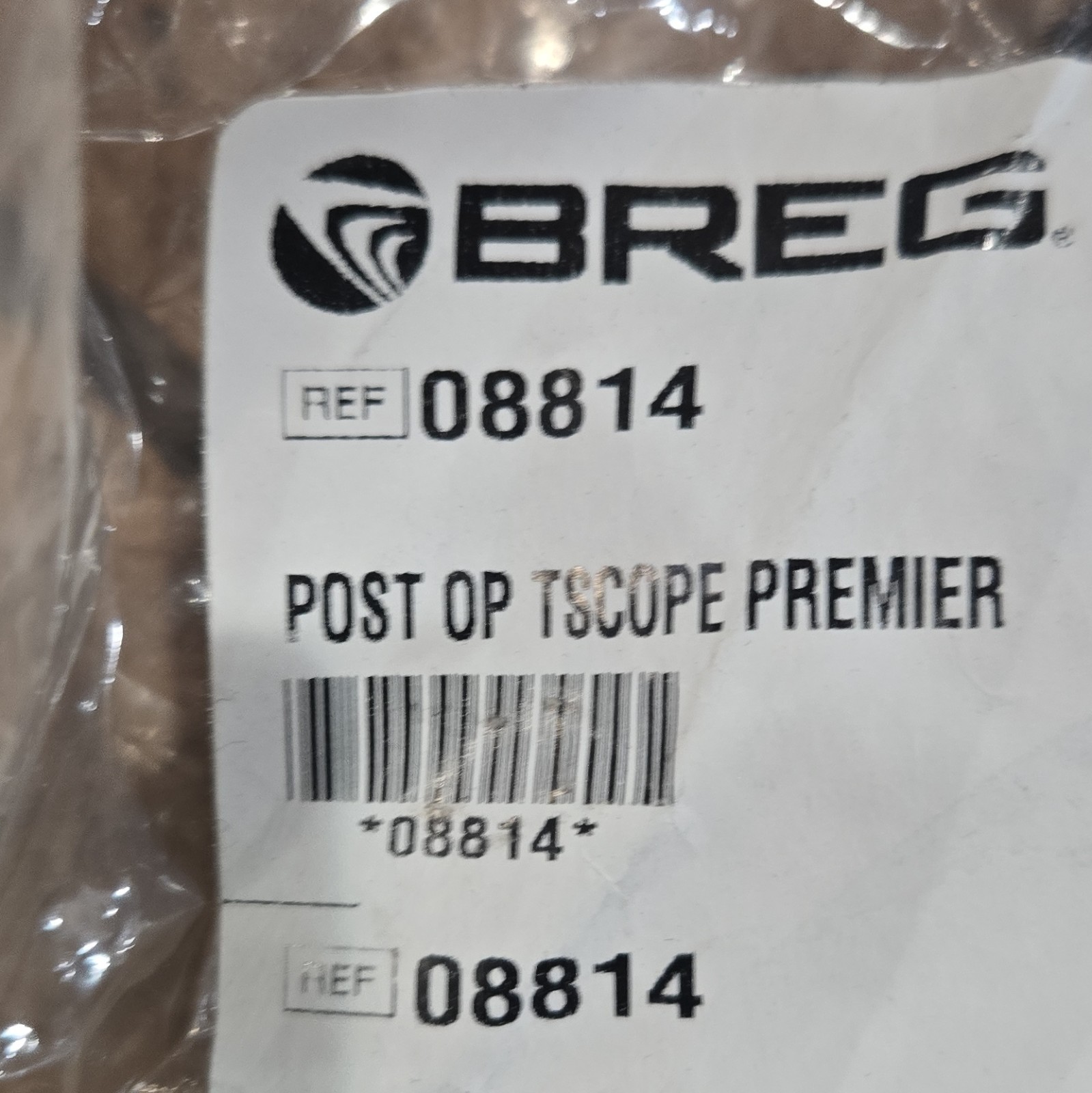Breg Post-Op T-Scope Premier Knee Brace Adjustable Black LU MPN 08814