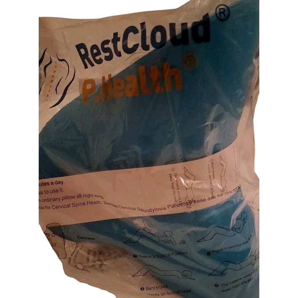 RestCloud P.Health C-Shaped Cervical Traction Device Neck Shoulder Relaxer Blue