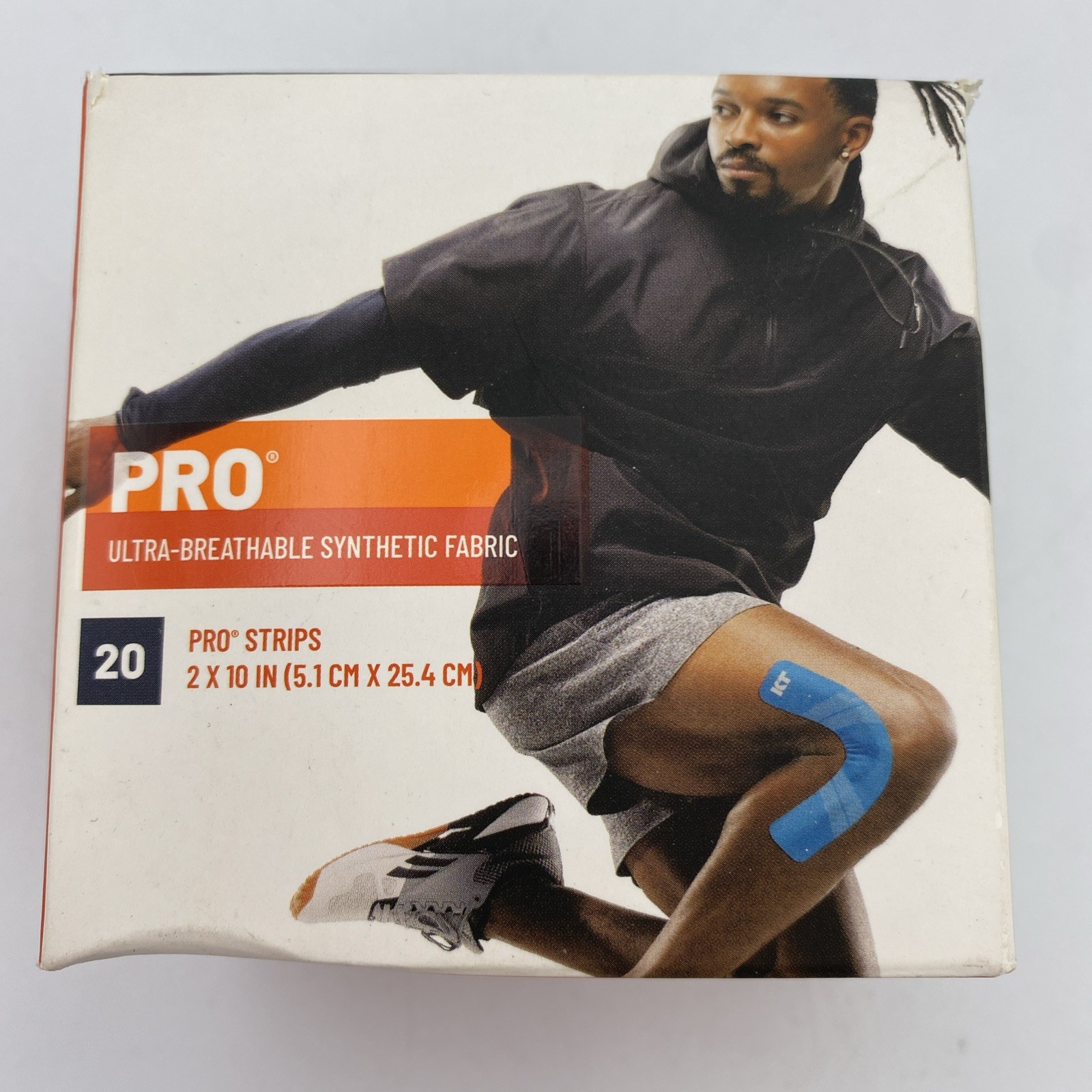 KT Tape Kinesiology Tape Pro 20 Pre-cut Strips 2″ x 10″ Laser Blue