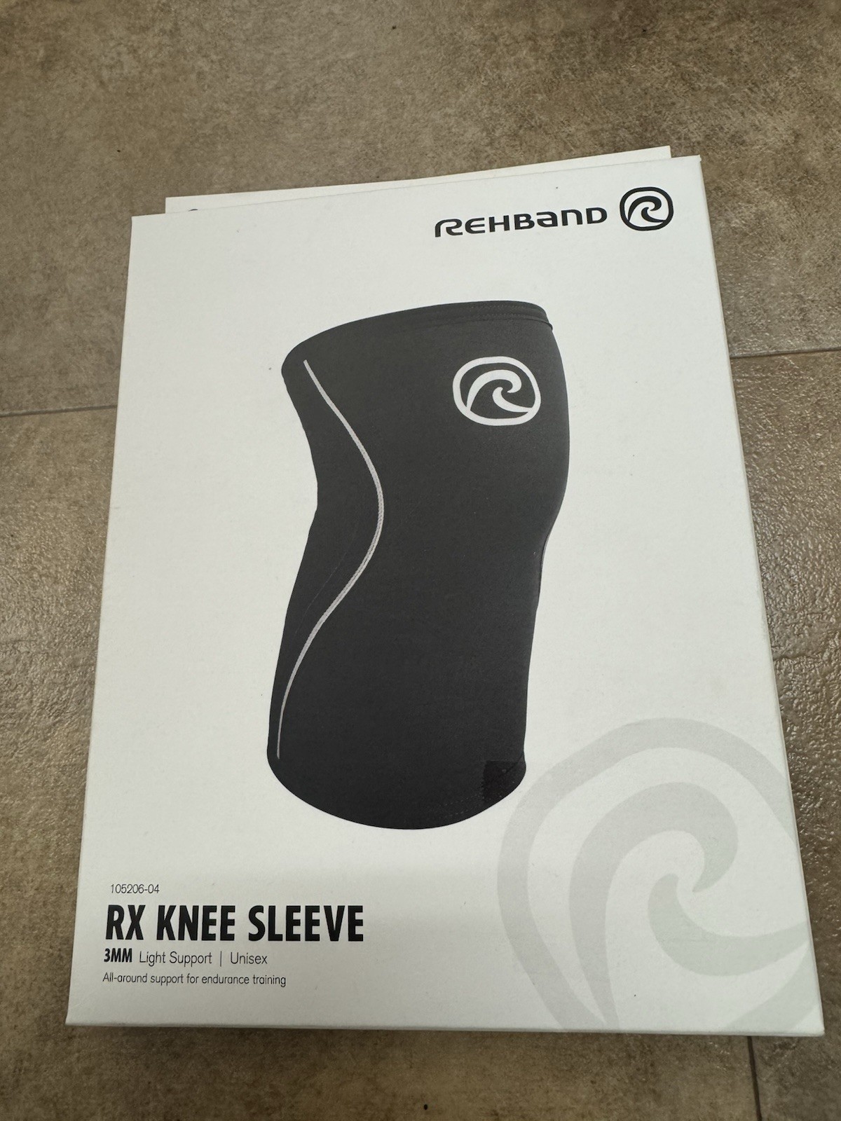 NIB Rehband Knee Sleeve 3mm Neoprene, Lightweight XL Black 1 Piece New In BOX