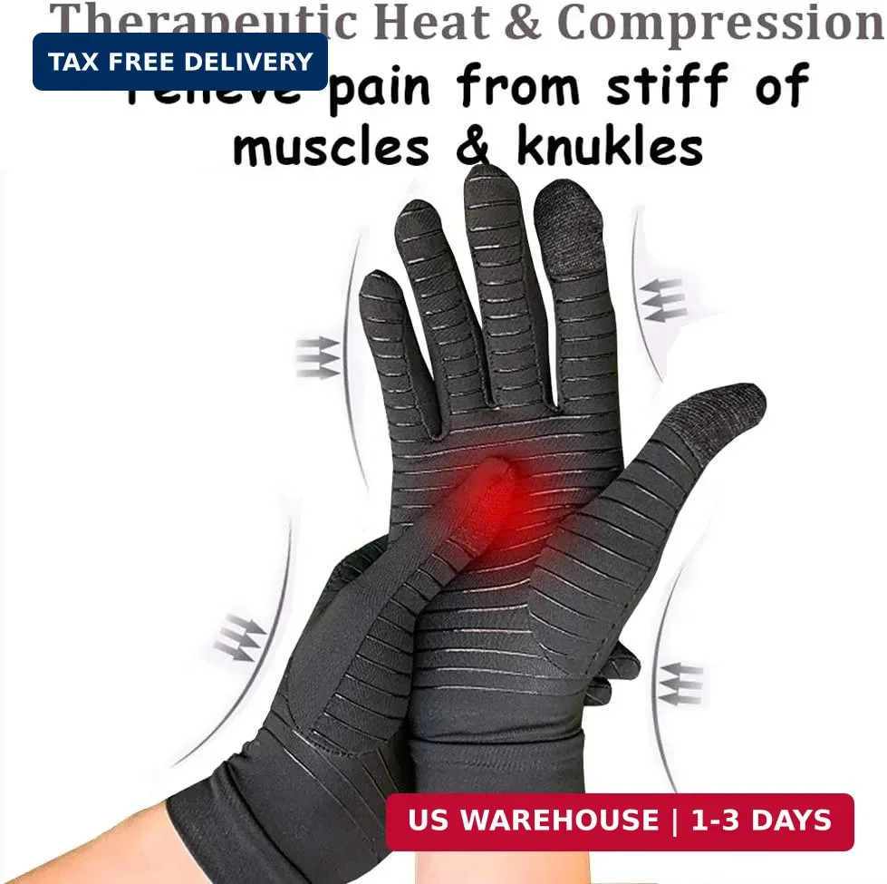Full Finger Arthritis Gloves Copper Infused Compression Gloves for Arthritis