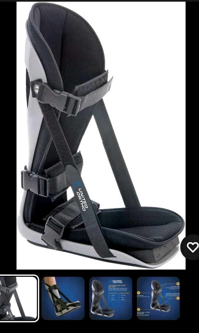 United Ortho Plantar Fasciitis Adjustable Leg Support Brace Large (LG) L or R