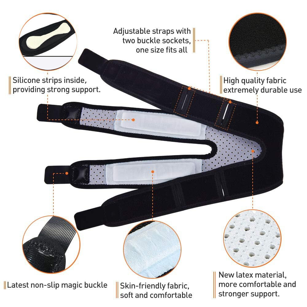 Knee Strap Brace Support Patella Stabilizer Sports Squats Arthritis Pain Relief