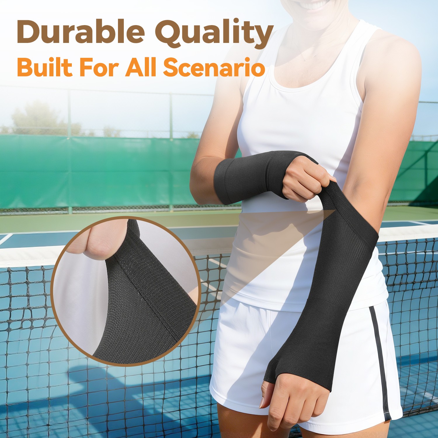 2 Pcs Wrist Brace Support Compression Sleeve for Arthritis, Tendonitis & Sprain