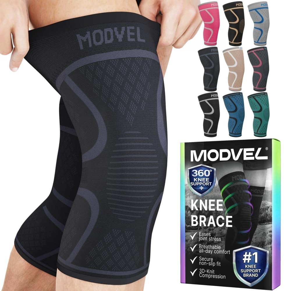 Lightweight 2-Pack Compression Knee Sleeves – Pain Relief for Active Lifestyles