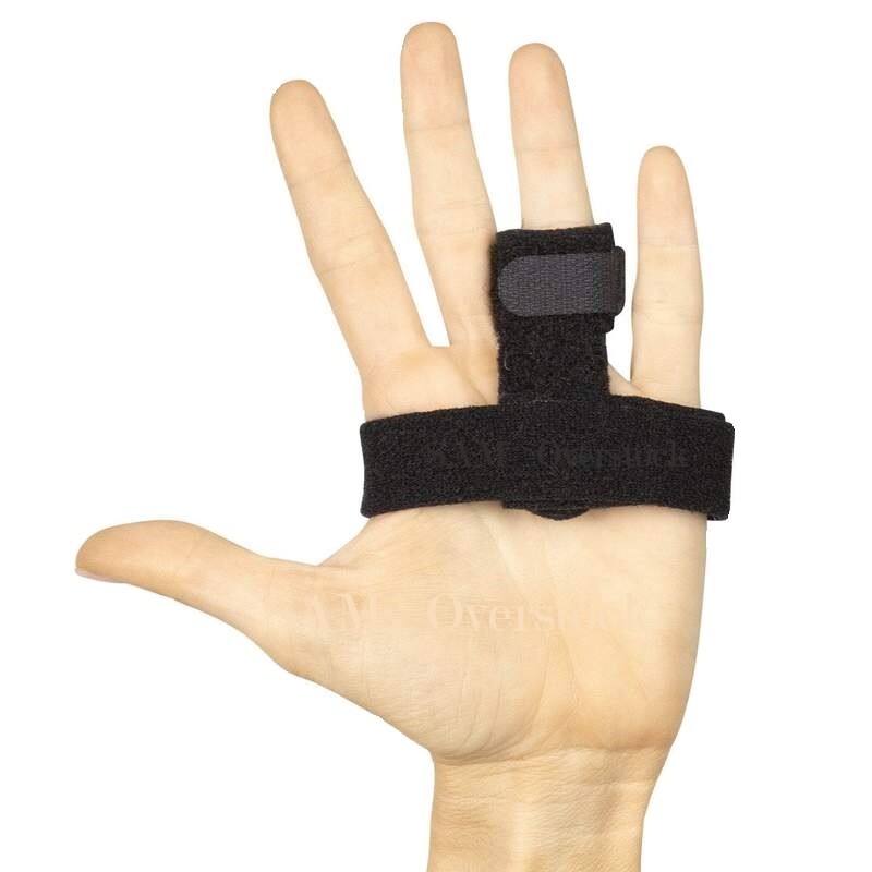 Adjustable Finger Protector Trigger Finger Splint Brace w/ Bar Hook&Loop Straps