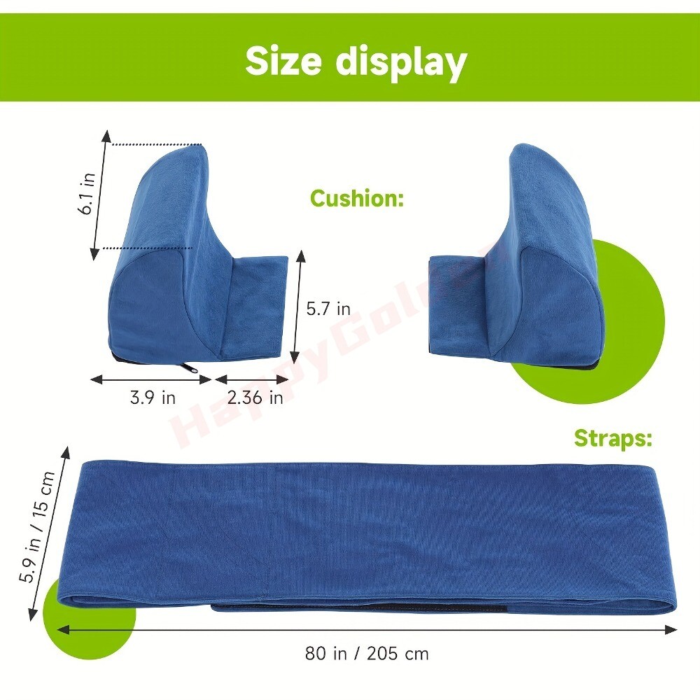New Adjustable Wheelchair Lateral Support Cushion with Straps Elderly Disabled