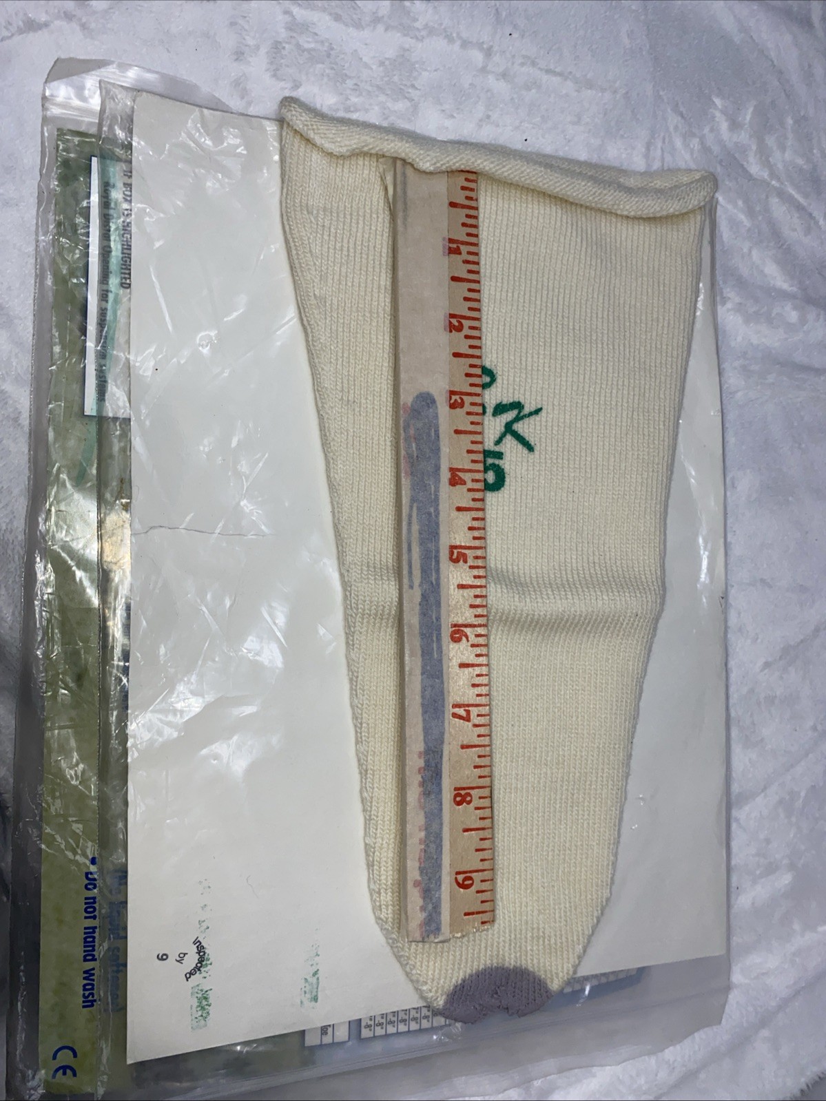 Lot2 Prosthetic Leg Wool Sock Size Med Rs1/2-12 Distal Virgin Royal Stretch