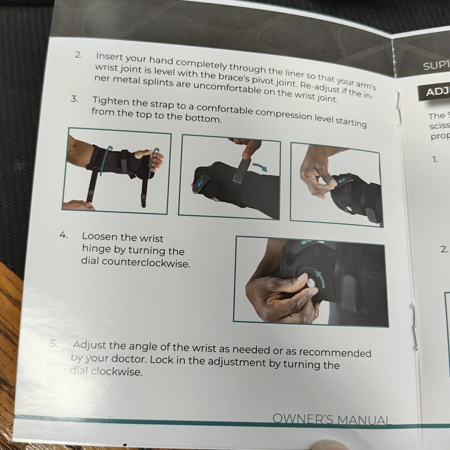 CORETECH 916 Left/Right Universal Wrist Brace/Splint – Black New Open Box