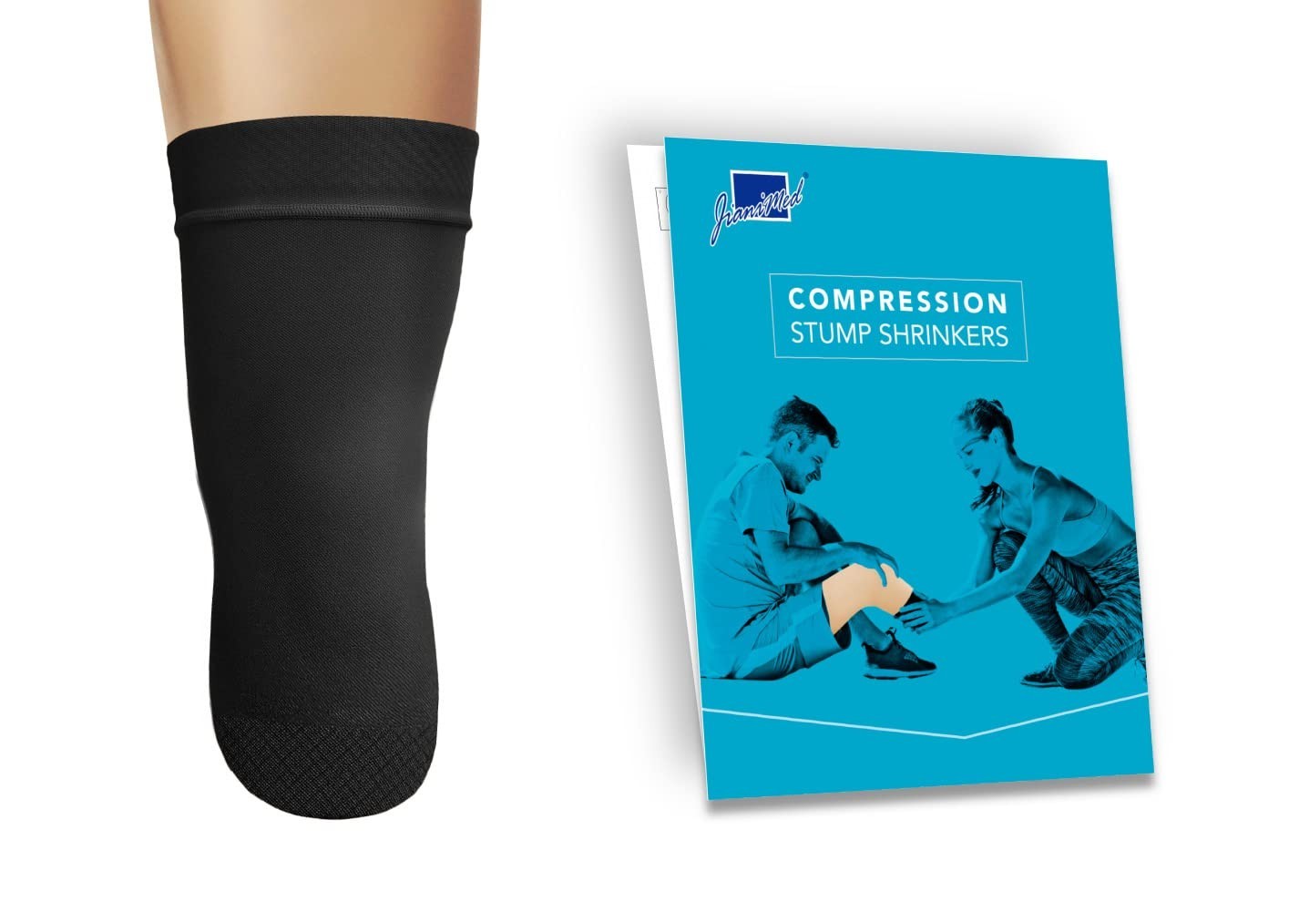 Below Knee Prosthetic Stump Shrinkers 40cm Compression Amputee Socks 20-30 mmHg