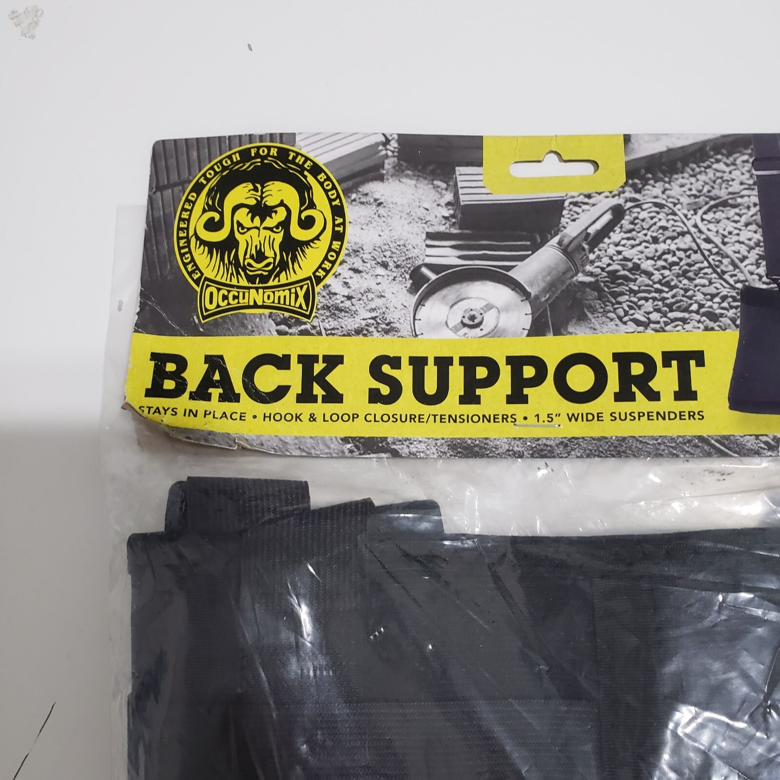 OCCUNOMIX Back Support WITH SUSPENDERS – 626 – Black – Size Medium