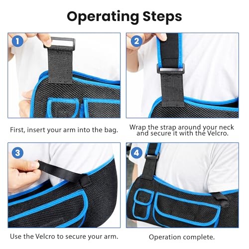 Arm Sling Shoulder Immobilizer, Mit Squeeze Balls for Hand Therapy, Medium
