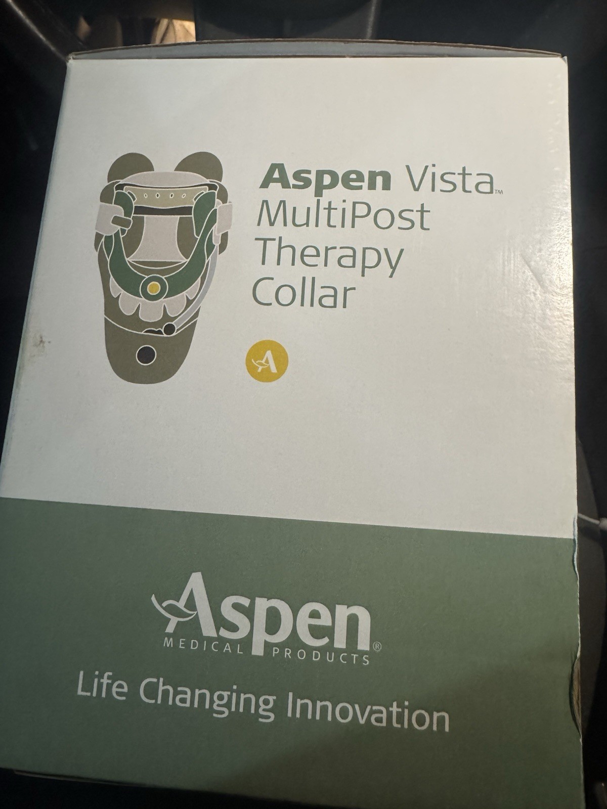 Aspen Vista MultiPost Therapy Collar Green White Neck Support