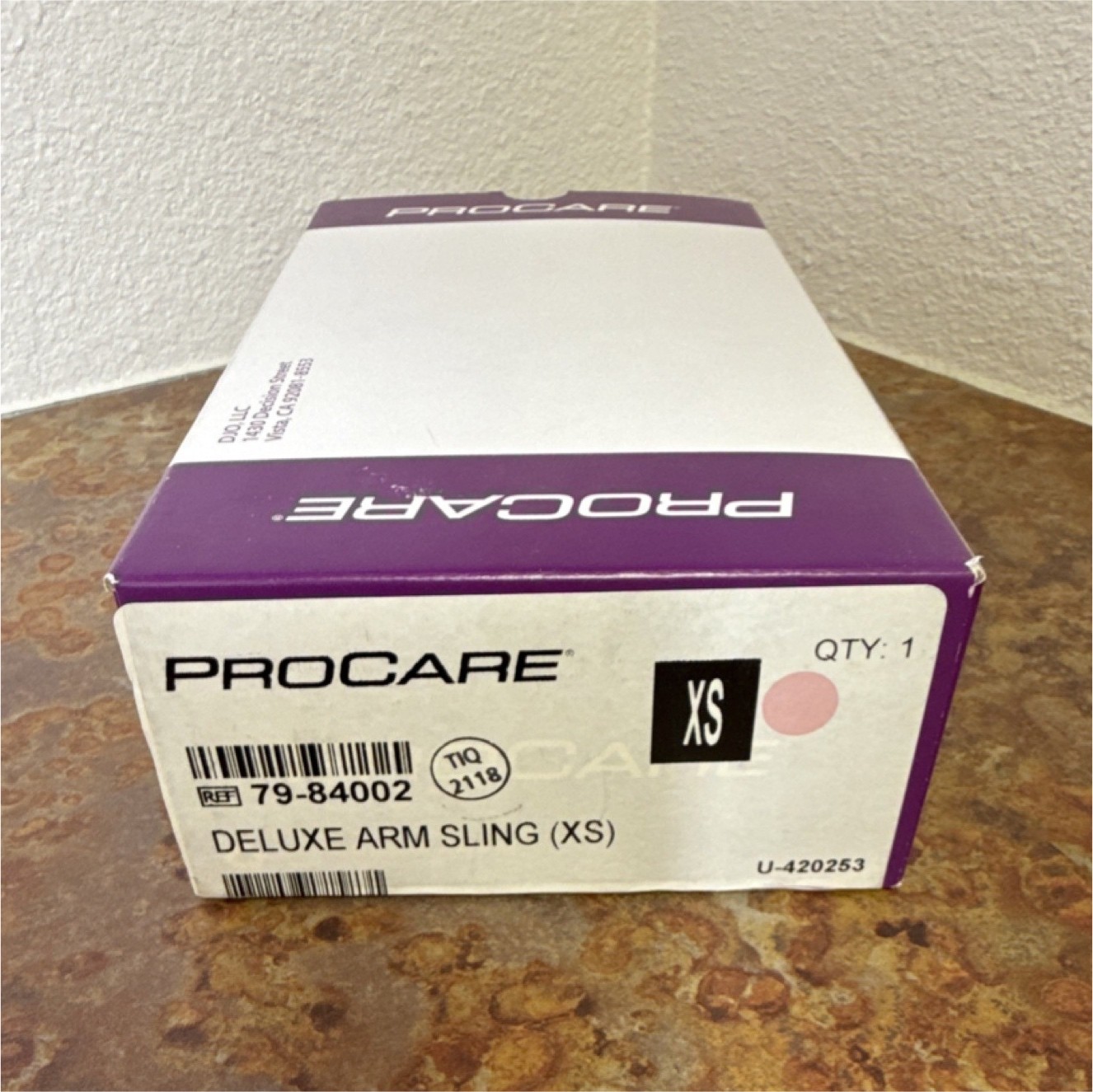 Deluxe Arm Sling By Procare XS Black 79-84002 Adjustable Unisex Immobilization