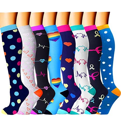 Compression Socks for Women & Small-Medium 01 Navy/Gray/Black/Blue/Navy/Blue