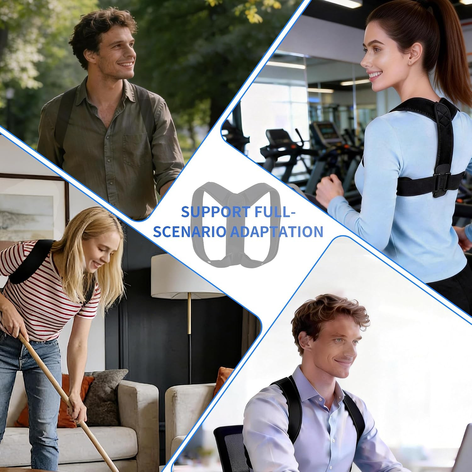 Posture Corrector for Men Women Adjustable Back Shoulder Neck Support Brace